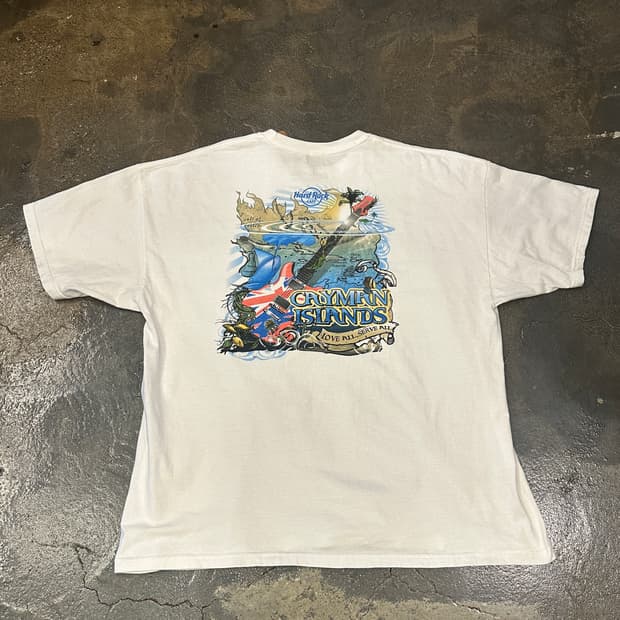 Hard Rock 하드락 카페 케이맨 제도 반팔티 XXL