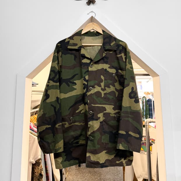 90s 아메리칸 빈티지 우드랜드 카모 초어 자켓 (XL)   