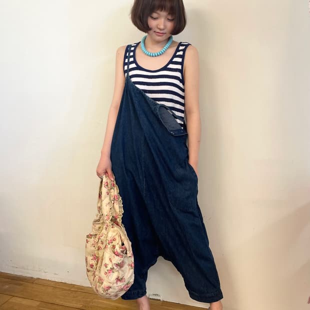 denim jumpsuit