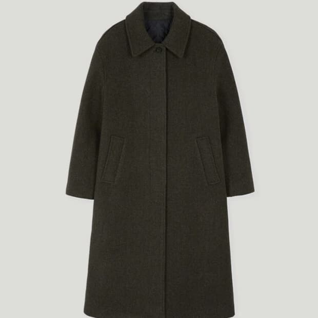 노멜렛 브레스트 울 오버사이즈 차콜 브라운 42