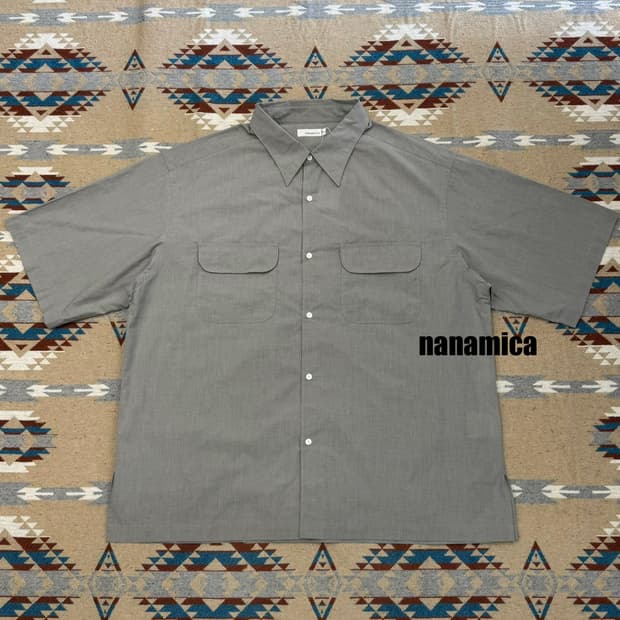 [L] 나나미카 레귤러 카라 엔드 온 엔드 셔츠 헤더 그레이 
