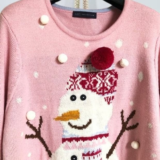 막스앤스펜서 스노우맨 니트