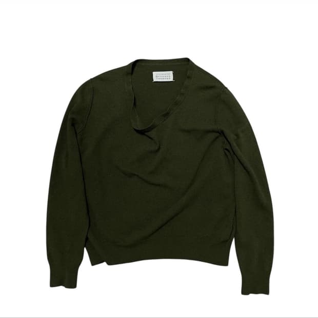 메종 마르지엘라 루즈넥 니트