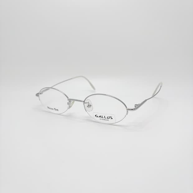 GALLUS 실버 오벌 반무테