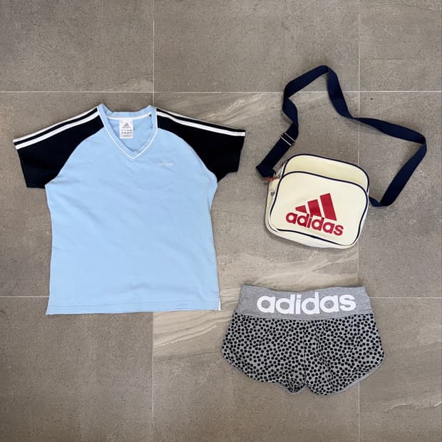 Adidas mute blue track half t