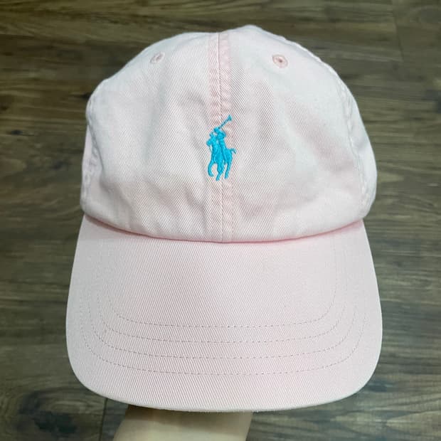 폴로 랄프로렌 핑크 볼캡 캡모자 가죽스트랩