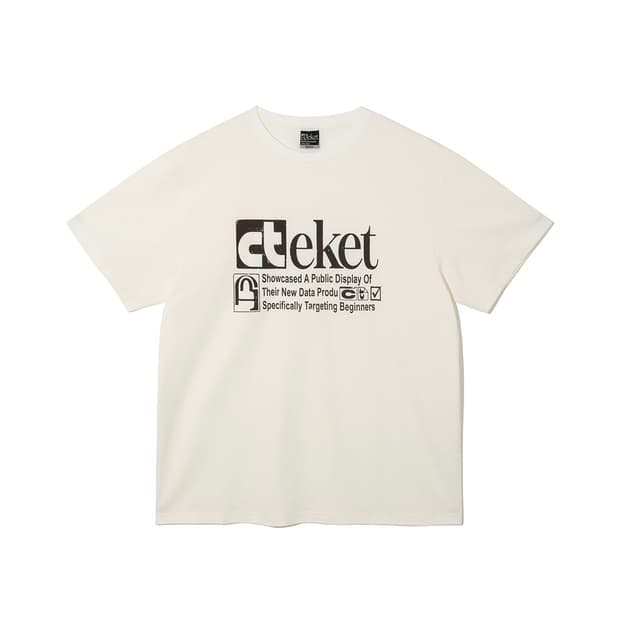 (M) Teket 테켓 플랜 반팔티 크림