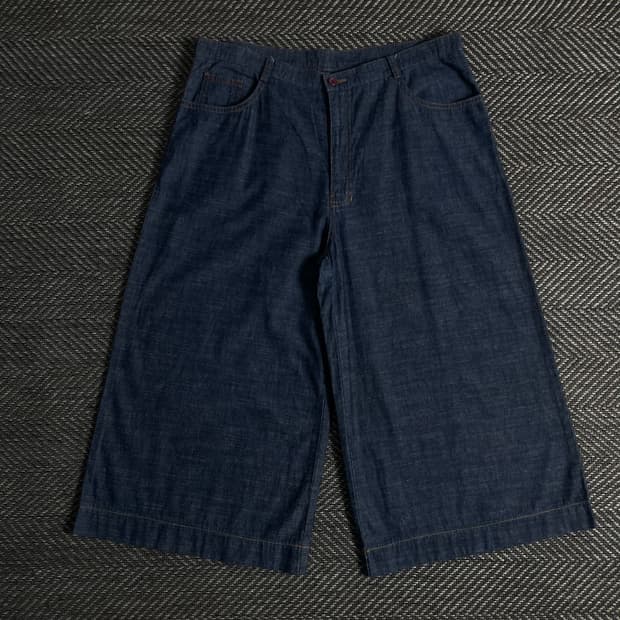 00s Y2K 빈티지 데님 버뮤다 팬츠o 3330