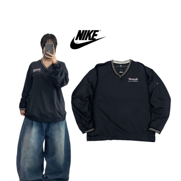 나이키 00s 스우시 올드스쿨 웜업 바람막이 