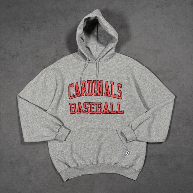 러셀 Cardinals 그레이 후드티