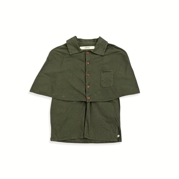 Kapital, Khaki Cotton Cape Top