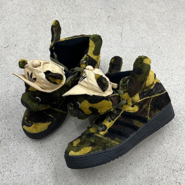 (새상품) 아디다스 X 제레미스캇 카모 베어 포럼 / 265