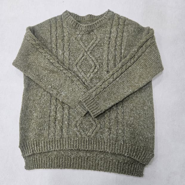 실측확인 빈티지 케이블 니트 0303Y