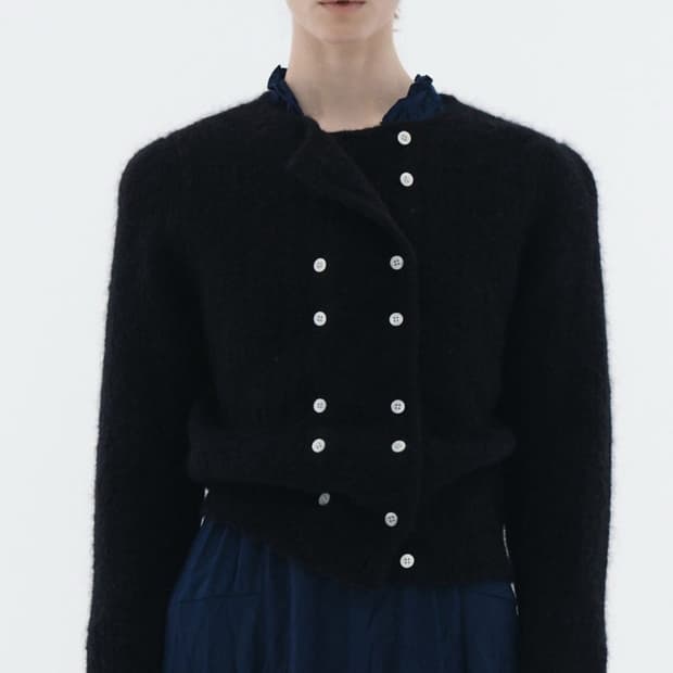 비아플레인 링커 가디건 블랙