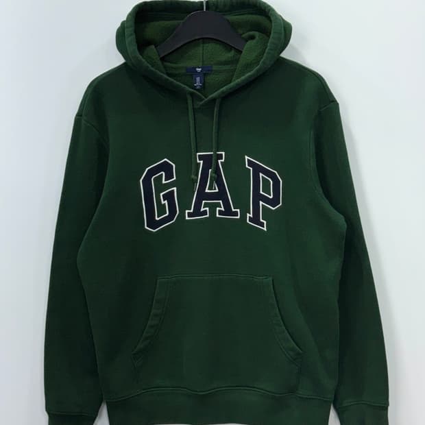 갭 로고 후드 그린 S