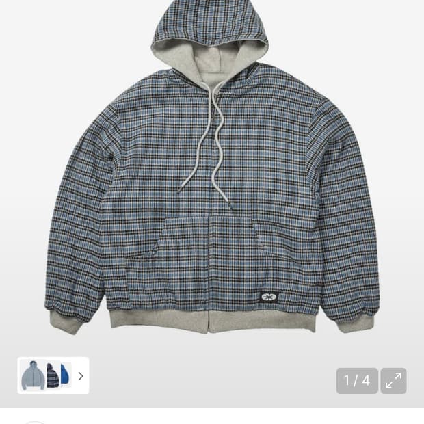 이알티알(ERTR) 리버시블 후드집업 L