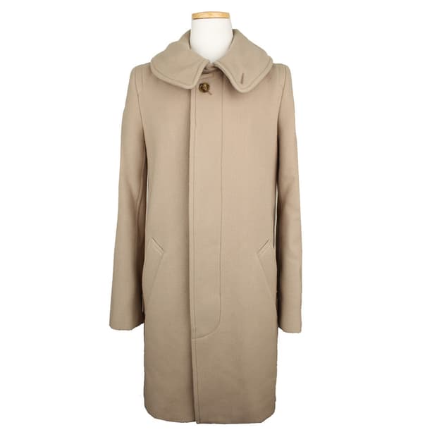 주카 라이트골드 울혼방 하프 코트(S)