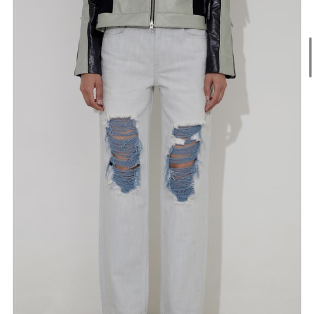 (새상품)솔티페블 saltypebble DESTROYED Jeans 2사