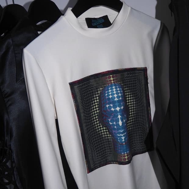 Jean Paul Gaultier 1995 cyber op-art top