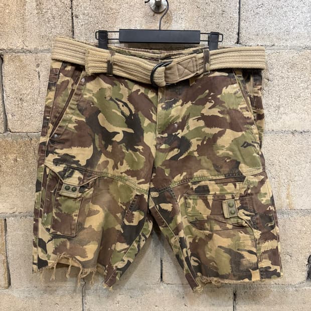 아르마니 익스체인지 카모 숏팬츠