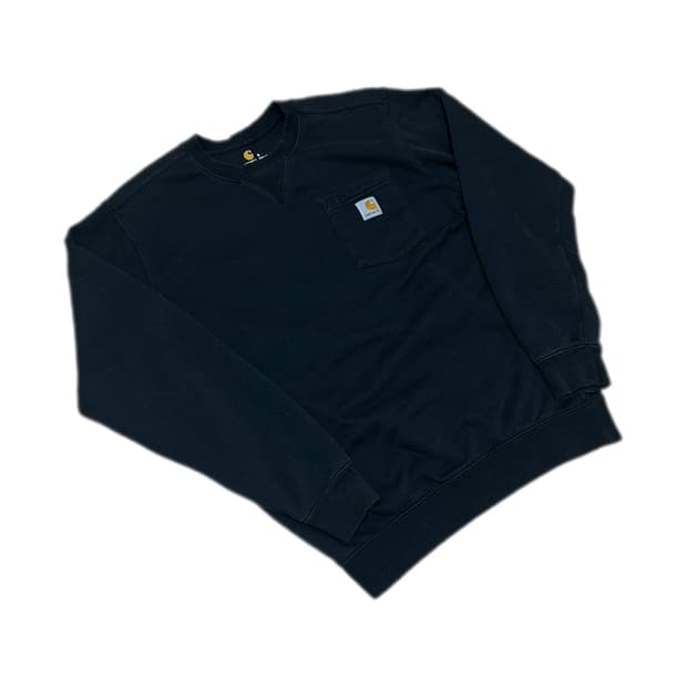 칼하트 오리지널핏 블랙 포켓 스웻셔츠