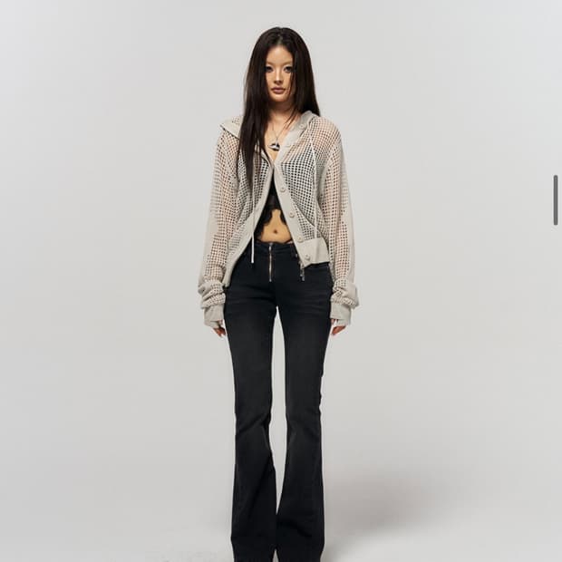 [정가 13.8] 스키즘인듀싱 CROSS BACK FLARE BLACK
