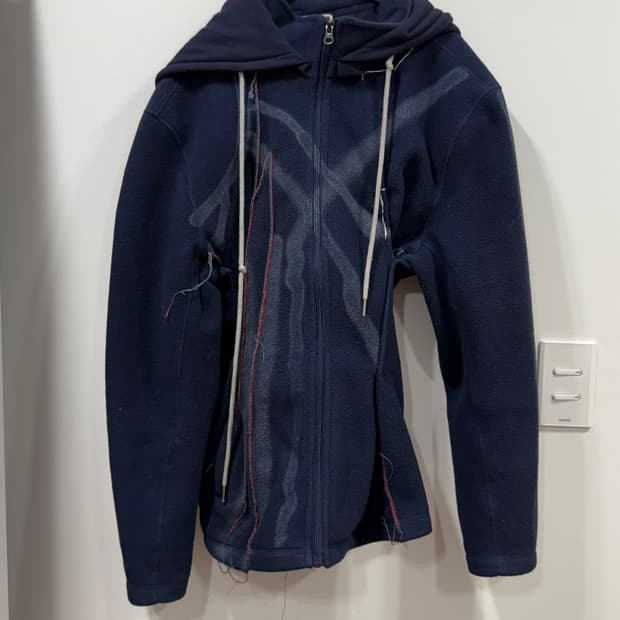 팩스00100 후리스 후드집업 자켓