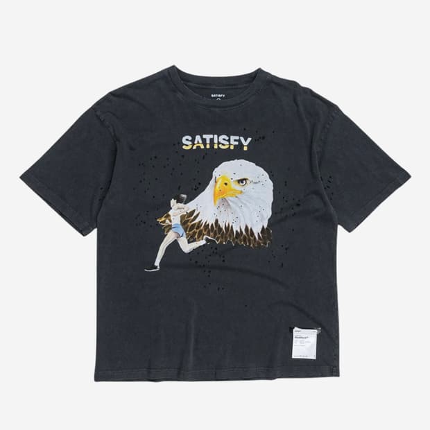 L XL 새티스파이 모스테크 이글 티셔츠 에이지드 블랙 미개봉 판매