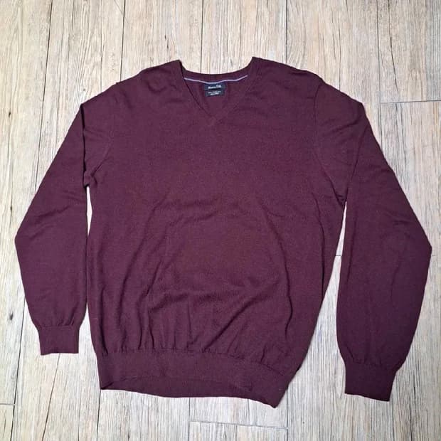 마시모두띠 캐시미어 혼방 브이넥 니트