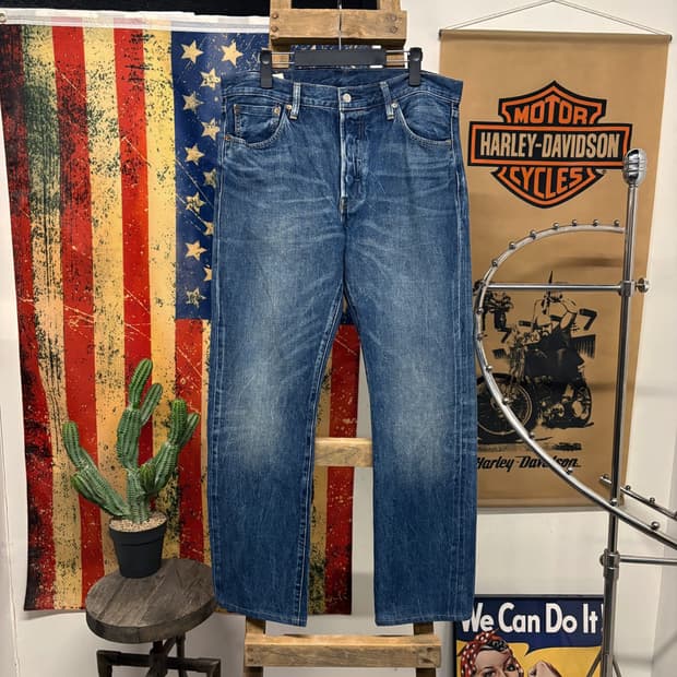 현행 리바이스 501 유즈드페이드 하이웨스트 데님팬츠 N394