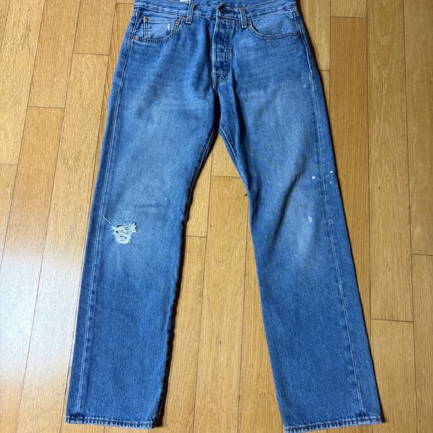 빈티지 리바이스 501 디스 데님 팬츠 32