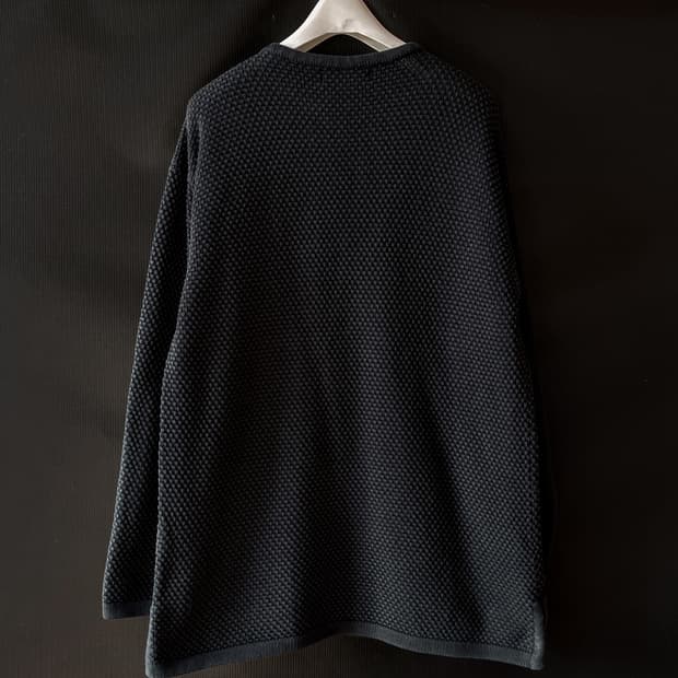 90s 두산 Guess 올드 게스 와플 니트 헨리넥