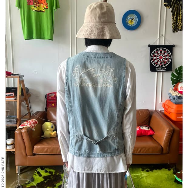 1980-90s Old Von Dutch Denim Vest