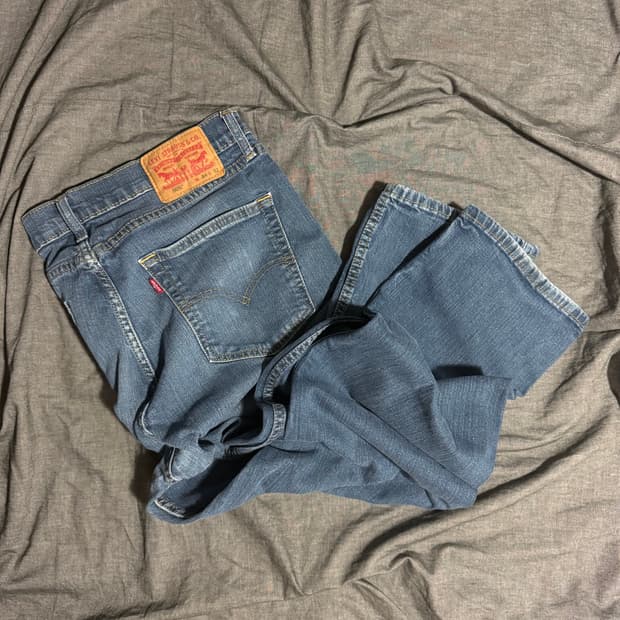 505 blue denim pants