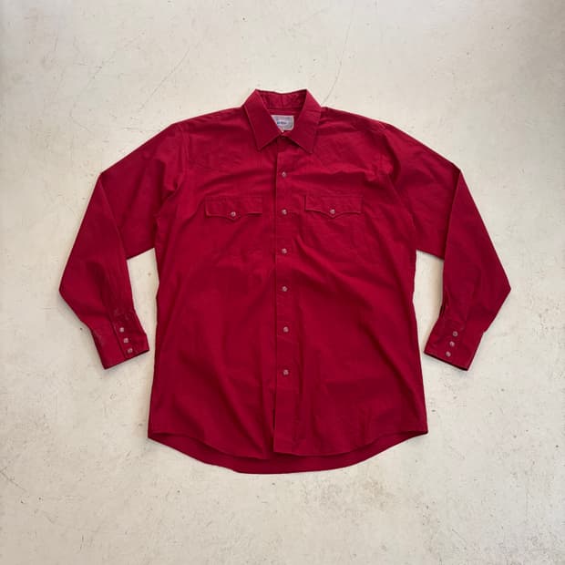 70s OG 빈티지 웨스턴 셔츠 L