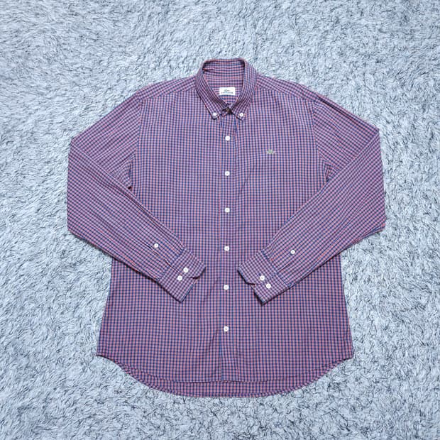 라코스테)100 남자 체크셔츠남방 / 왕눈이샵