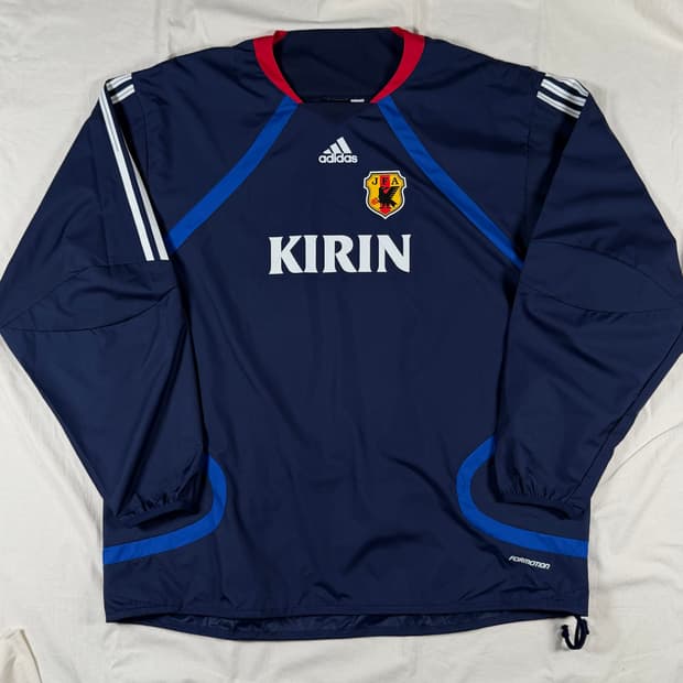 06 아디다스 일본 축구 국가대표 바람막이 어센틱 웜업 피스테