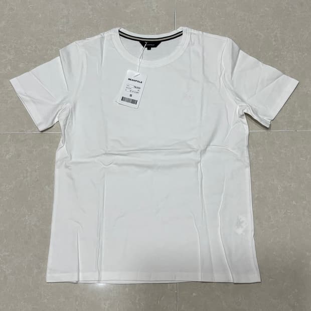 빈폴 레이디스 화이트 반팔 새상품