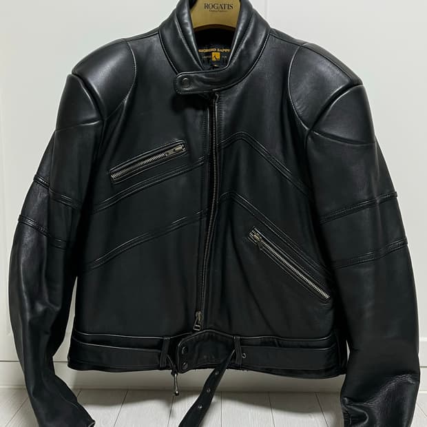 가죽 바이커 자켓 발렌시아가 스타일