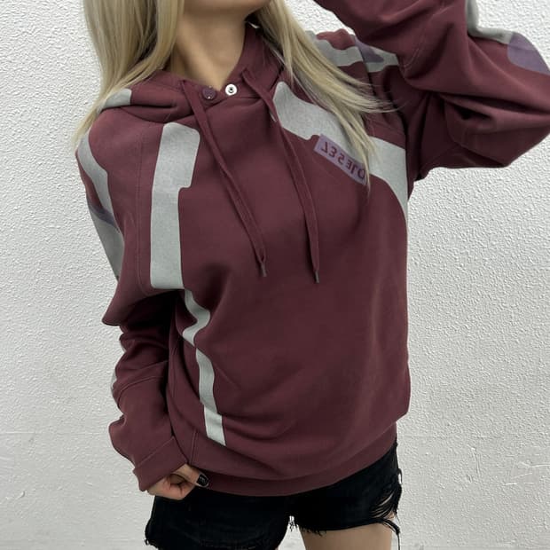 디젤 멀티패턴 딥로즈 후드 M