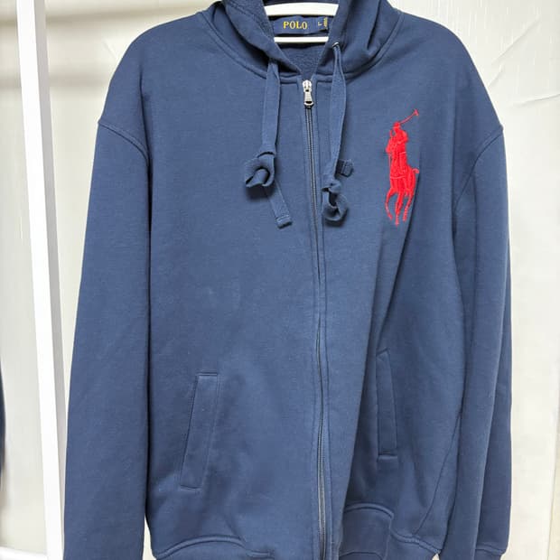폴로 랄프로렌 네이비 빅포니 후드집업 L