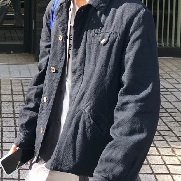 꼼데가르송 옴므 플러스 히든버튼 재킷 (90‘s)