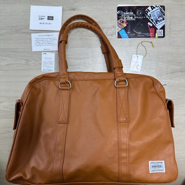 PORTER 요시다 포터 프리스타일 더플백 보스턴백 L 카멜 베이지
