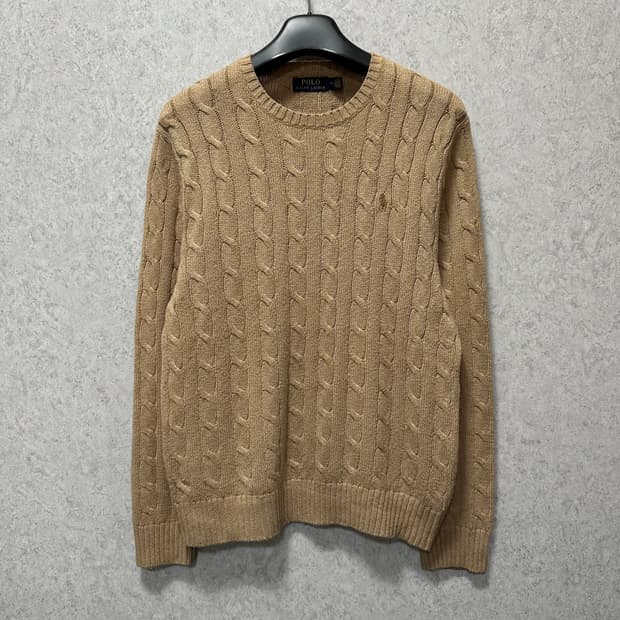 100 폴로 랄프로렌 남자 꽈배기 니트
