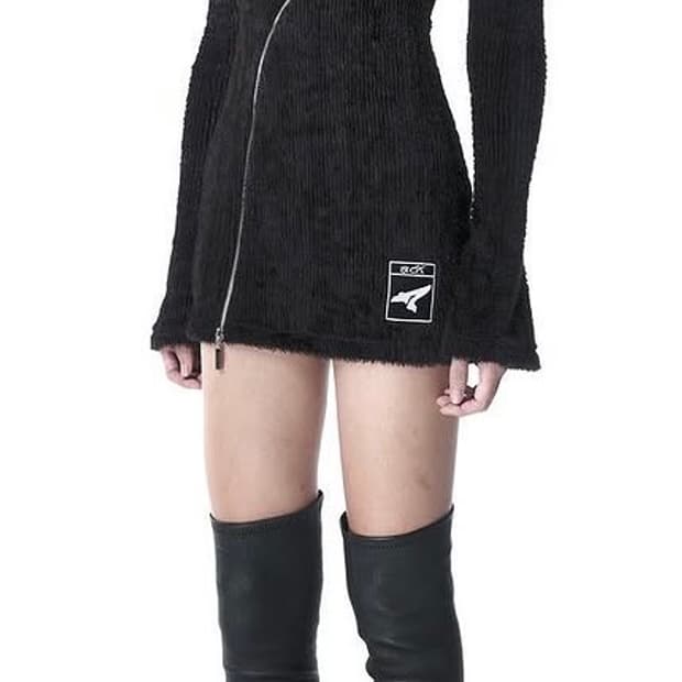 ACCOX-ACX fur mini dress