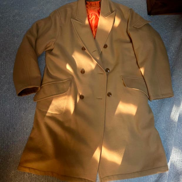 L,105) ods[올리브드랩서비스] 파더코트 카멜색상 팝니다.