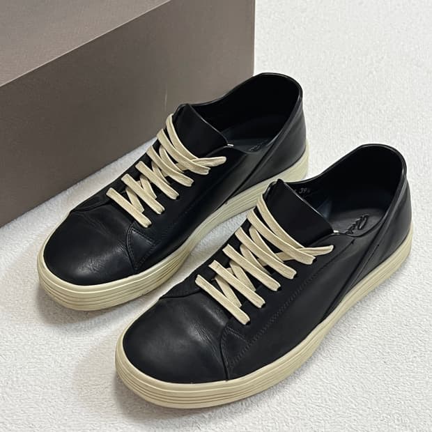 릭오웬스 17SS 지오트레셔 로우 스니커즈 블랙 LBO