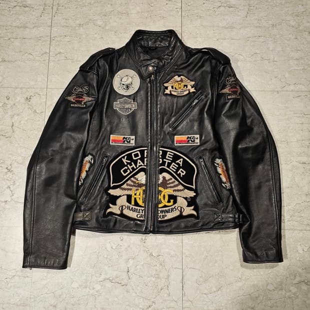 할리데이비슨 코리아 레더바이커 자켓