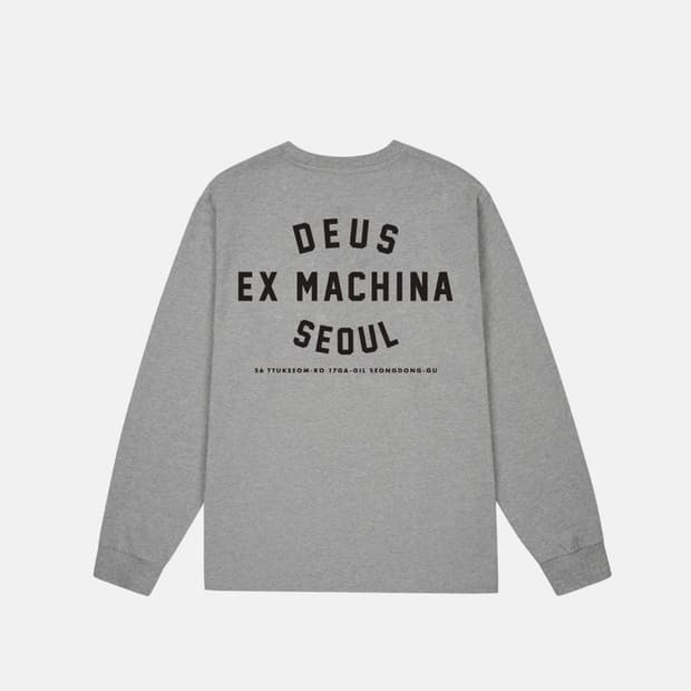 데우스 서울 콜리지 어드레스 롱슬리브 그레이 m