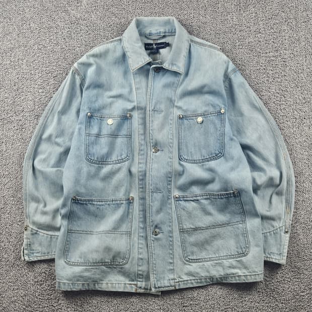 80's 폴로랄프로렌 데님 엔지니어 초어 자켓 ( L ) / 10615